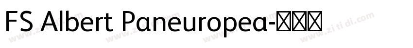 FS Albert Paneuropea字体转换
